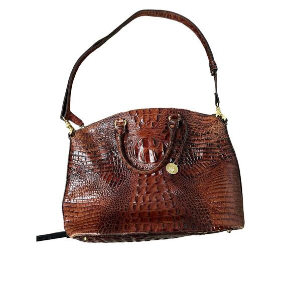 Brahmin Brown Duxbury Pecan Melbourne Handbag GS - Picture 1 of 8